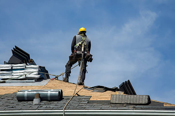 Professional Gutter Installation technician working in Landisville, PA